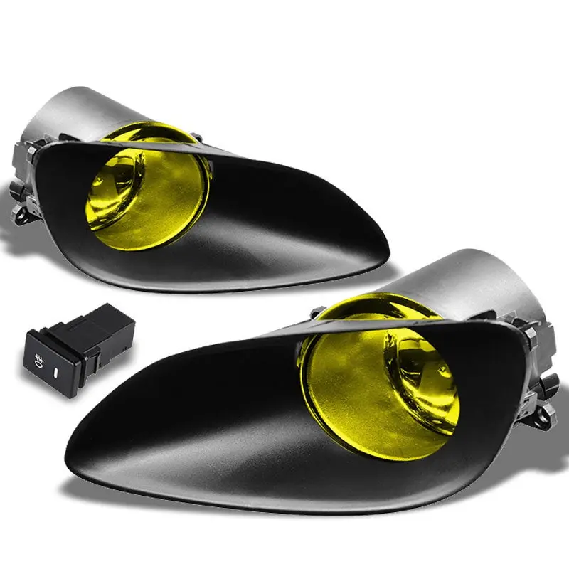 Yellow Amber Lens Oe Bumper Fog Light Lamp+Bezel +Switch For Yaris 4Dr Xp90 1