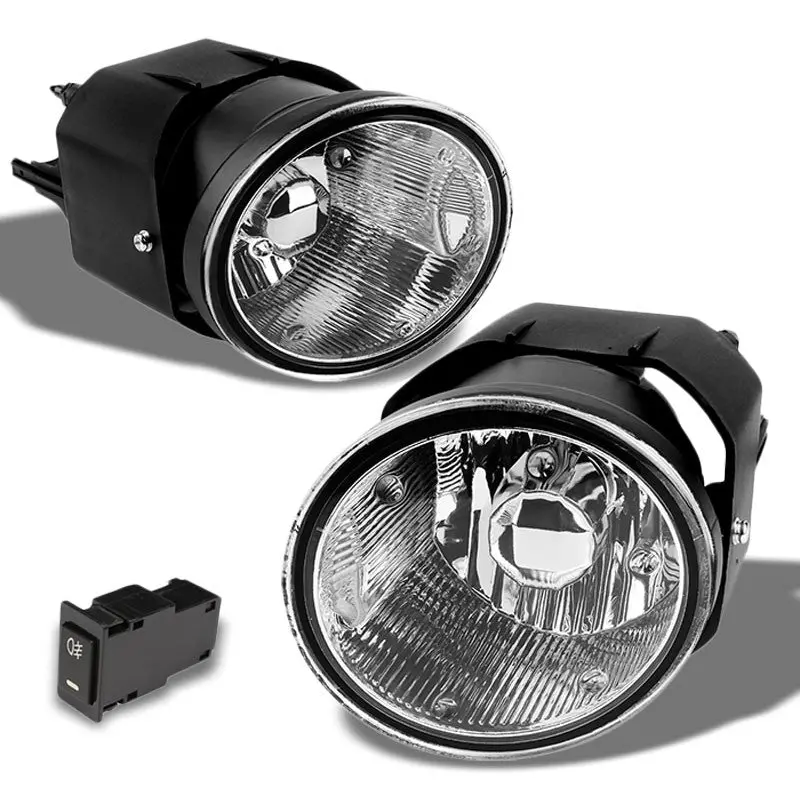 Clear Lens Bumper Fog Light Lamp +Switch For Sentra/Maxima/Frontier/Xterra 1