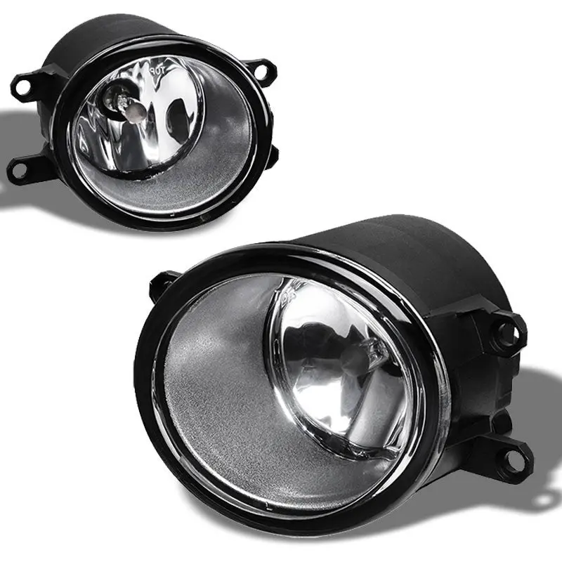 Clear Lens Oe Replacement Round Fog Light Lamp For 06+ Toyota/Lexus/Scion 1