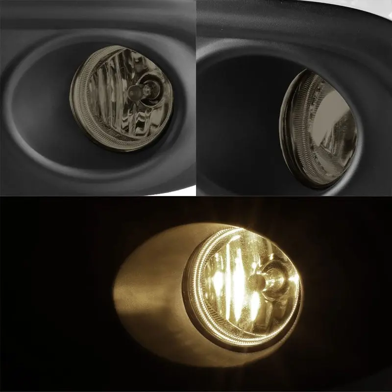 Smoke Lens Oe Front Bumper Fog Light Lamp+Bezel +Switch For 16 Civic 2/4Dr 2