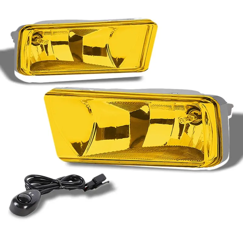 Amber Len Front Bumper Fog Light Lamp +Switch For 07+ Cadillac/Chevrolet/Gmc 1