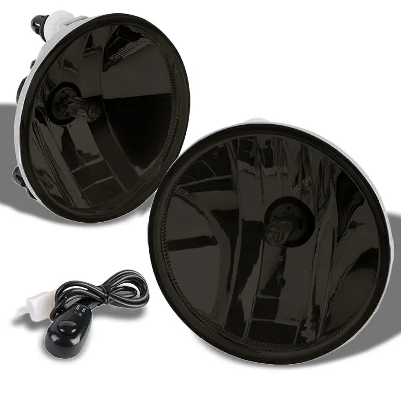 Smoke Len Oe Front Bumper Fog Light Lamp+Switch For 15-19 Colorado Silverado Sierra 1