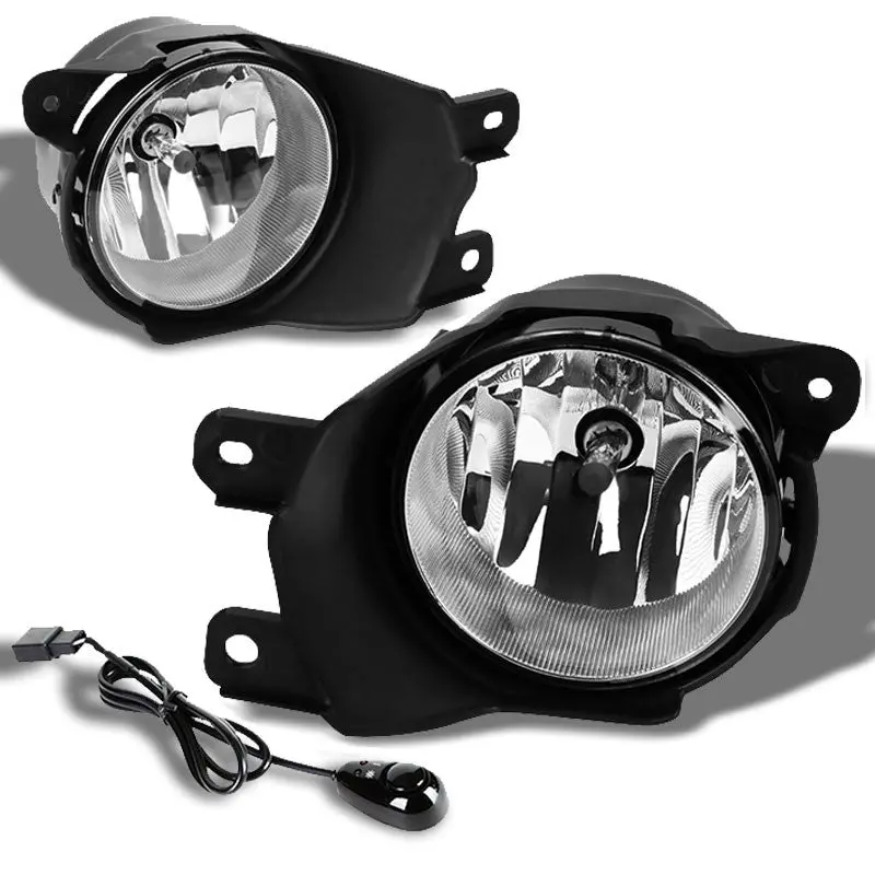 Clear Lens Oe Front Bumper Fog Light Lamp+Bezel +Switch For 08-16 Sequioa 1