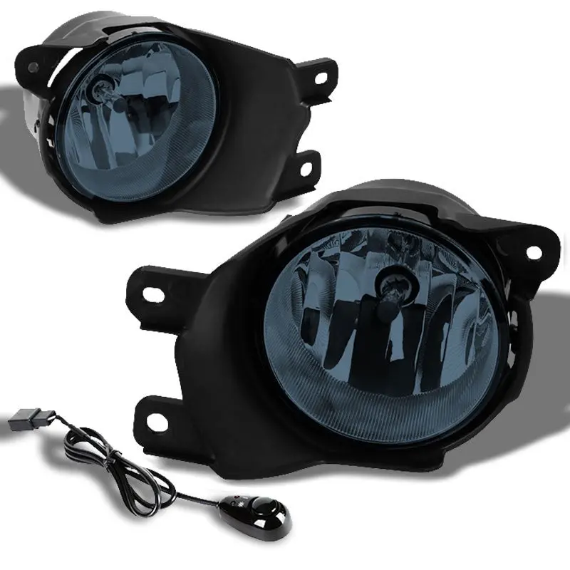 Smoke Lens Oe Front Bumper Fog Light Lamp+Bezel +Switch For 08-16 Sequioa 1