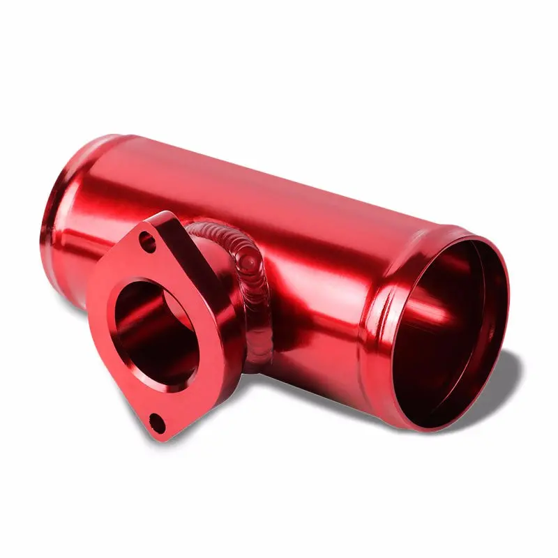 Universal Red Aluminum Straight Pipe With 2-Bolt Type-Rs/S/Rz Single Port Blow Off Valve Flange Pipe 1