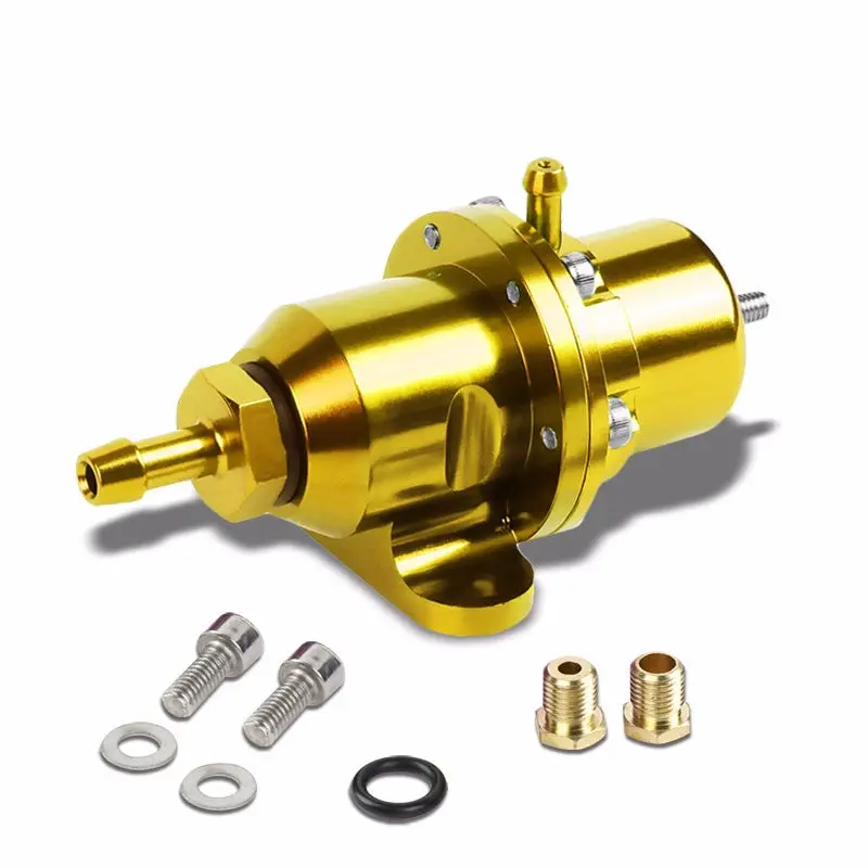 Gold Bolt-On Adjustable Fuel Pressure Regulator For Honda/Acura B16/B18/F20/F22 1