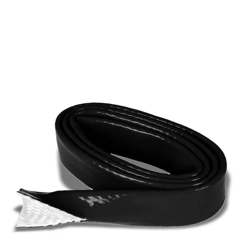 1" Inch/25Mm Fire Sleeve Black High Temp Silicone Braided Insulation Hose X 1 Ft 1