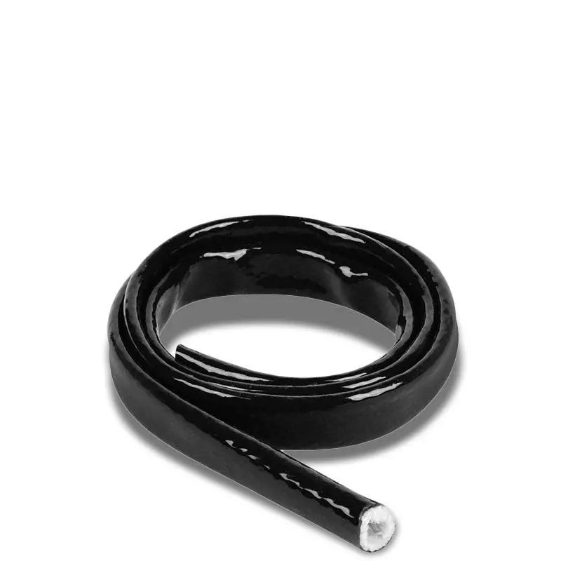 1/4" In/6Mm Fire Sleeve Black High Temp Silicone Braided Insulation Hose X 1 Ft 1