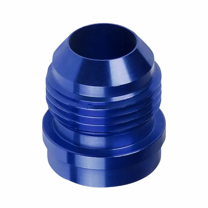Blue -12 An Straight [Male Weld On Bung] Oil/Fuel An Fitting Adapter 1