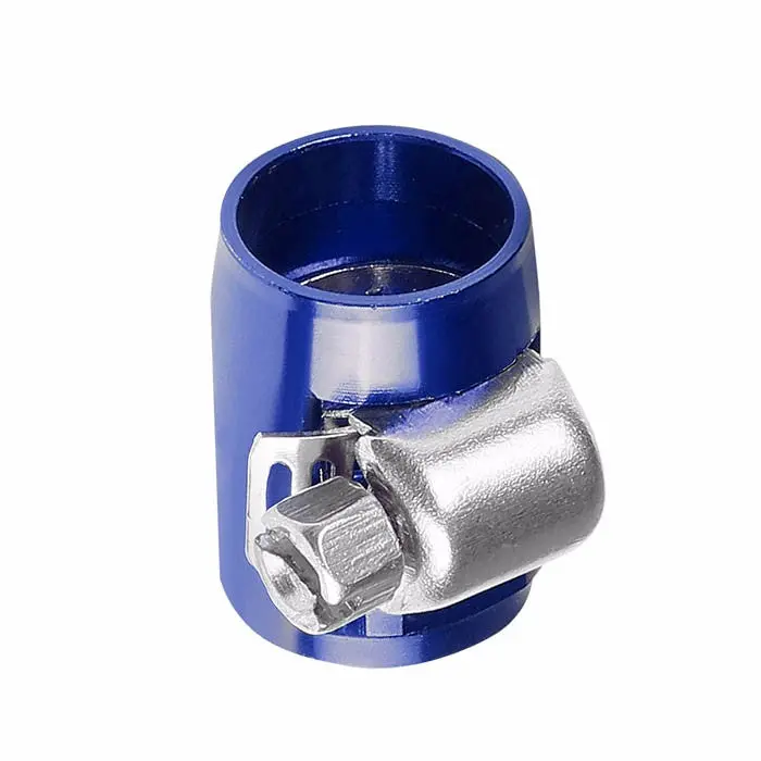 Blue -4 An Straight [Hose Ends With Clamp] Oil/Fuel An Fitting Adapter 1