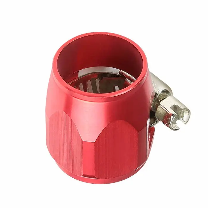 Red -8 An Straight [Hose Ends With Clamp] Oil/Fuel An Fitting Adapter 1