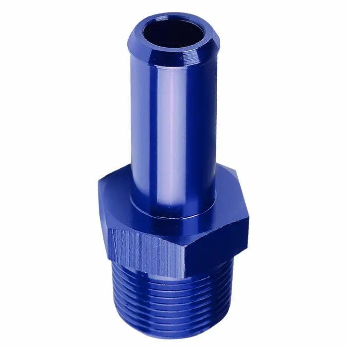 Blue 3/4 Barb To 3/4 Npt Straight [Hose Barb To Npt Male Adapter] Oil/Fuel An Fitting 1