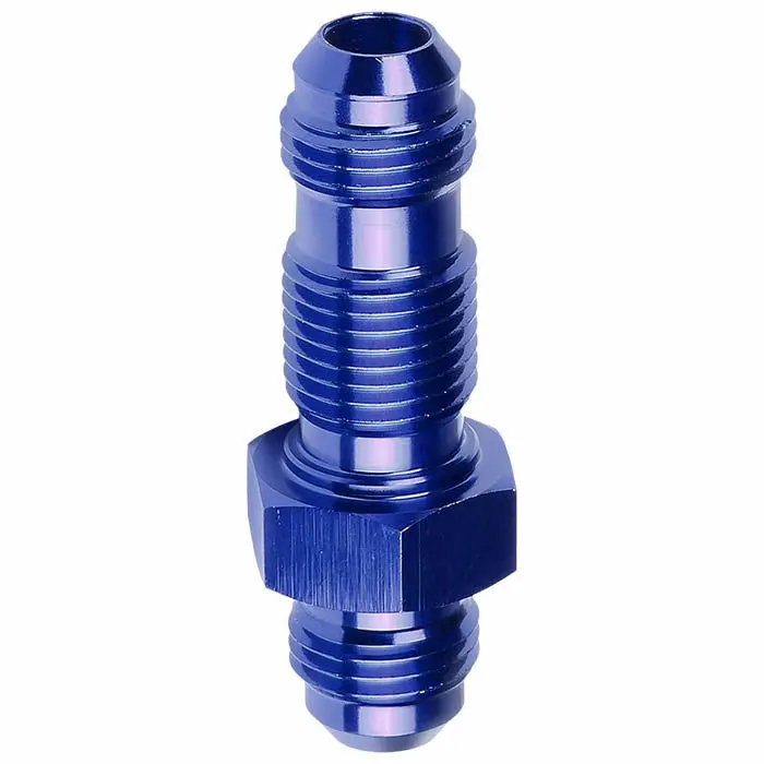 Blue -6 An Straight [An Male To Male Bulkhead Adapter] Oil/Fuel An Fitting 1