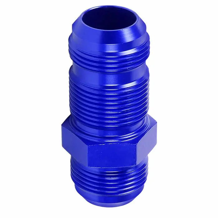 Blue -16 An Straight [An Male To Male Bulkhead Adapter] Oil/Fuel An Fitting 1