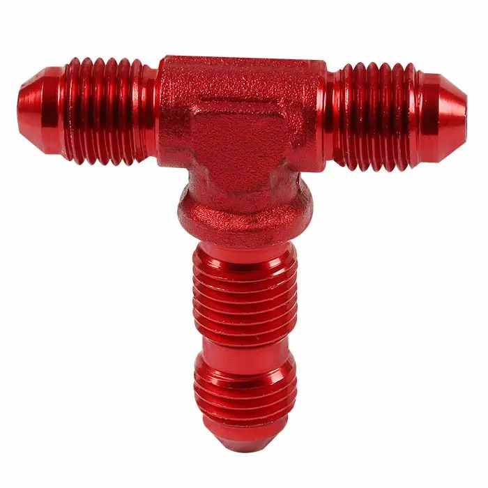 Red -6 An Tee [An Male To Male 3-Way Tee Adapter] Oil/Fuel An Fitting 1