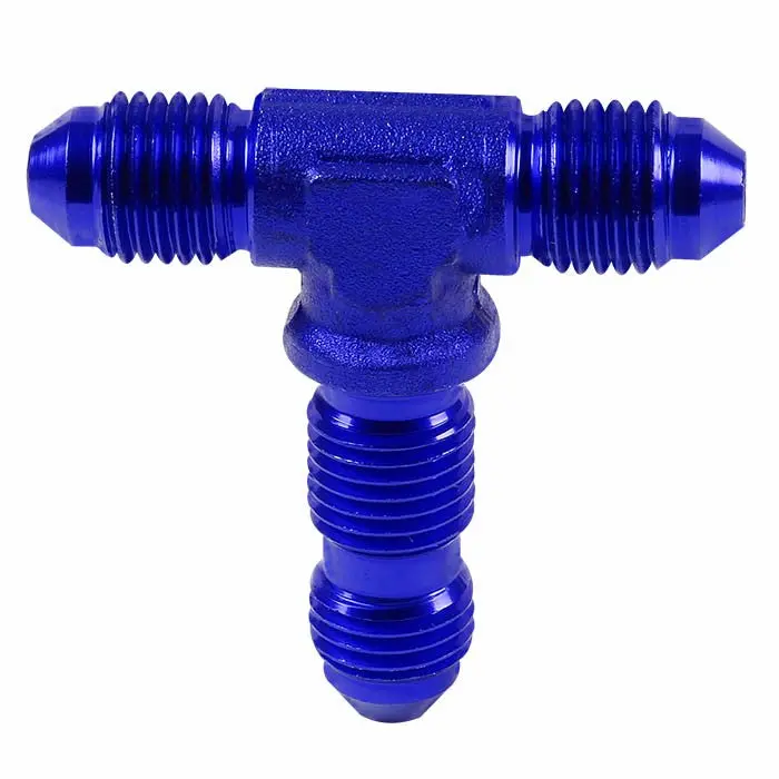 Blue -8 An Tee [An Male To Male 3-Way Tee Adapter] Oil/Fuel An Fitting 1