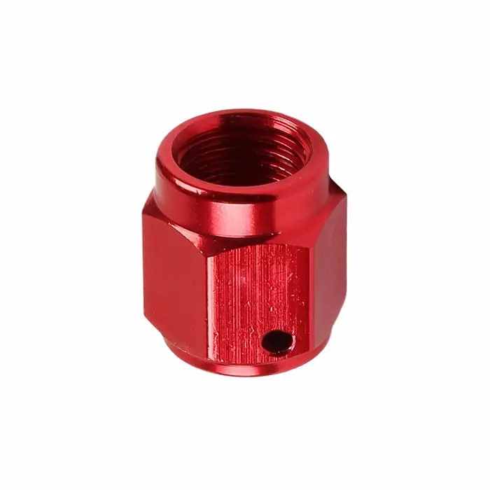 Red -4 An Straight [Hard Line An Tube Nut (Close Ended)] Oil/Fuel An Fitting Adapter 1