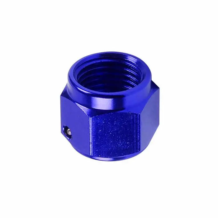 Blue -6 An Straight [Hard Line An Tube Nut (Close Ended)] Oil/Fuel An Fitting Adapter 1