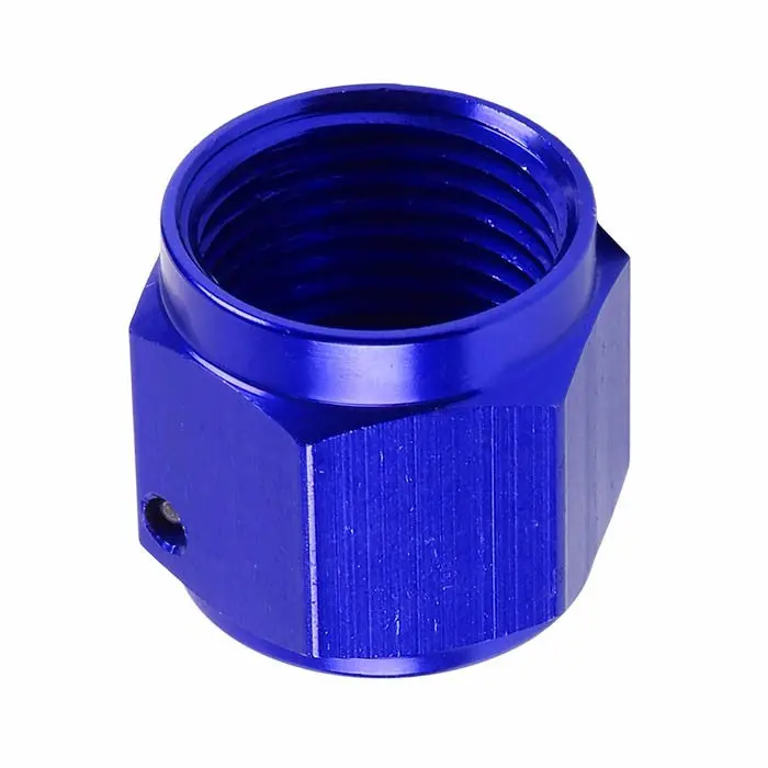 Blue -8 An Straight [Hard Line An Tube Nut (Close Ended)] Oil/Fuel An Fitting Adapter 1