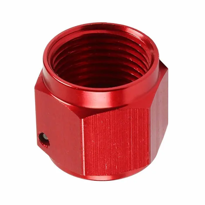 Red -8 An Straight [Hard Line An Tube Nut (Close Ended)] Oil/Fuel An Fitting Adapter 1