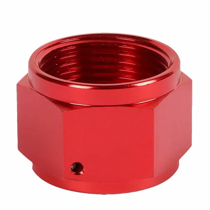 Red -16 An Straight [Hard Line An Tube Nut (Close Ended)] Oil/Fuel An Fitting Adapter 1