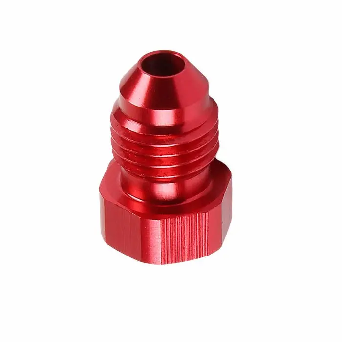 Red -4 An Straight [An Male Flare Cap] Oil/Fuel An Fitting Adapter 1