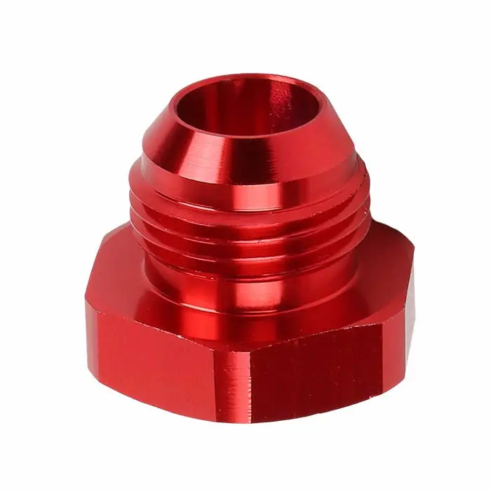 Red -12 An Straight [An Male Flare Cap] Oil/Fuel An Fitting Adapter 1