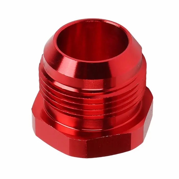 Red -16 An Straight [An Male Flare Cap] Oil/Fuel An Fitting Adapter 1