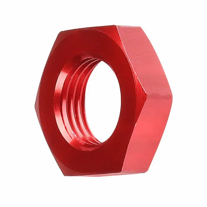 Red -8 An Straight [An Female Bulkhead Fitting Jam Nut] Oil/Fuel An Fitting Adapter 1