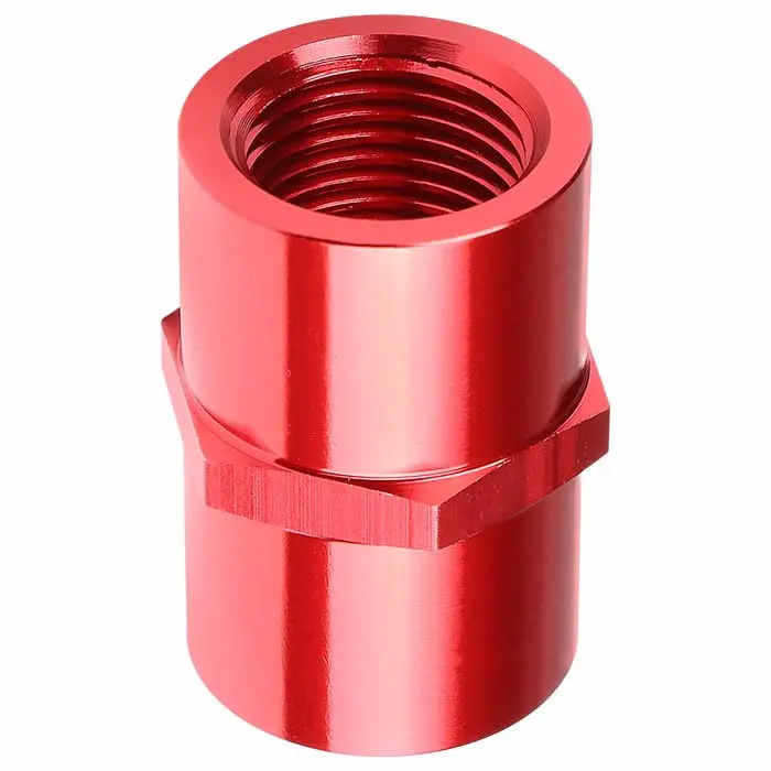 Red -8 An Straight [Npt Female To Female Adapter] Oil/Fuel An Fitting 1
