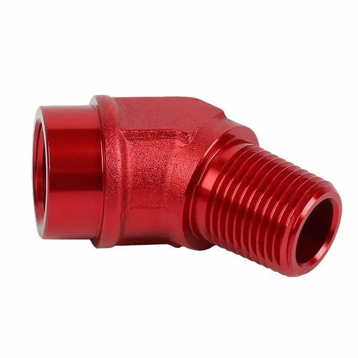 Red -8 An 45 Degree [An Male To Npt Female Adapter] Oil/Fuel An Fitting 1