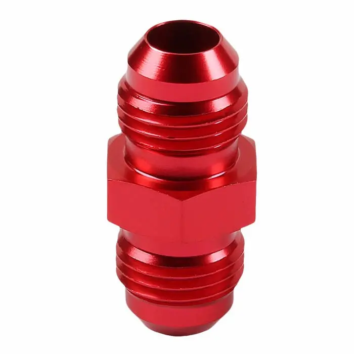 Red -6 An Straight [An Male To Male Adapter] Oil/Fuel An Fitting 1