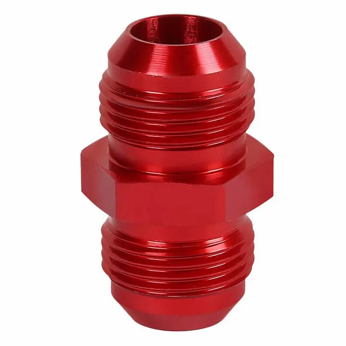 Red -16 An Straight [An Male To Male Adapter] Oil/Fuel An Fitting 1