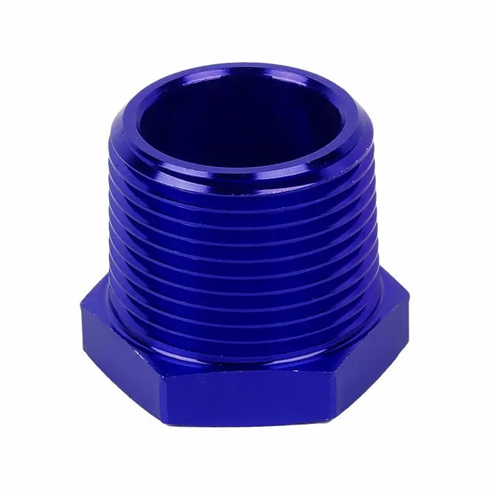 Blue 3/4 Female To 1 Male Npt Straight [Female To Male Expander Reducer] Oil/Fuel An Fitting Adapter 1