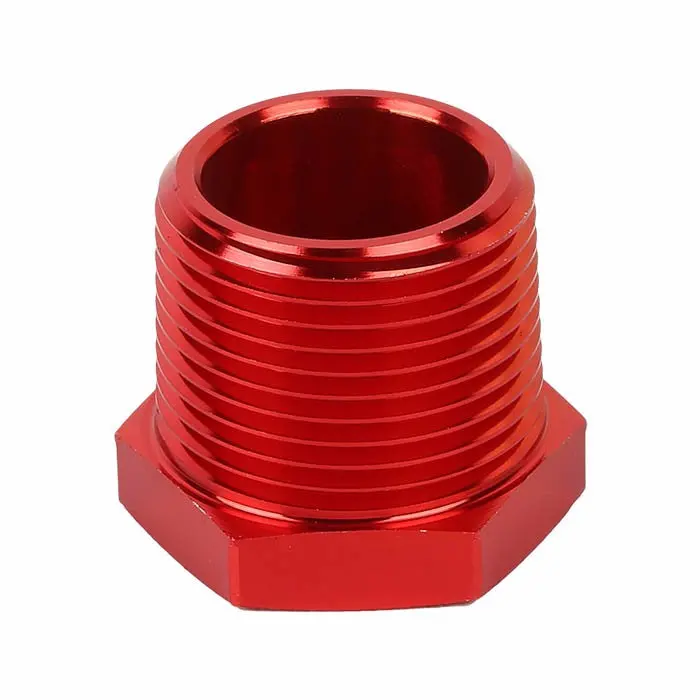 Red 3/4 Female To 1 Male Npt Straight [Female To Male Expander Reducer] Oil/Fuel An Fitting Adapter 1