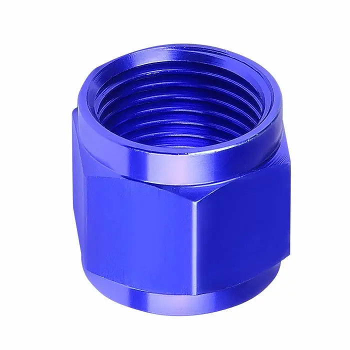 Blue -4 An Straight [Hard Line An Tube Nut (Open Ended Female)] Oil/Fuel An Fitting Adapter 1
