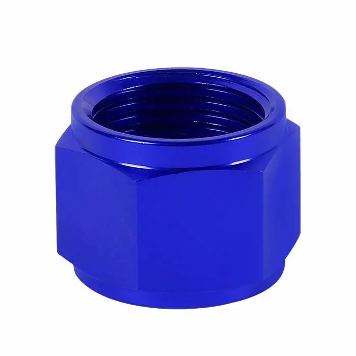 Blue -12 An Straight [Hard Line An Tube Nut (Open Ended Female)] Oil/Fuel An Fitting Adapter 1