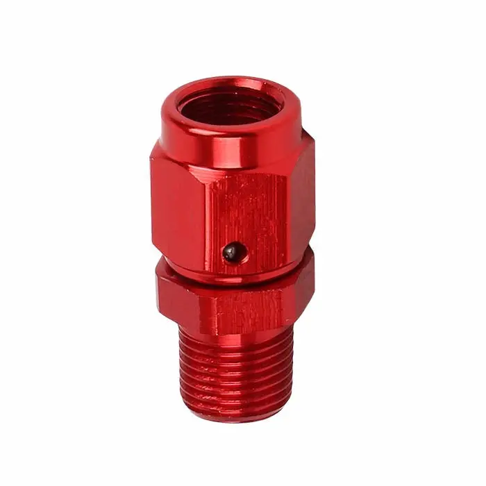 Red -3 To 1/8 Npt Straight [An Female Flare To Npt Male B-Nut] Oil/Fuel An Fitting Adapter 1