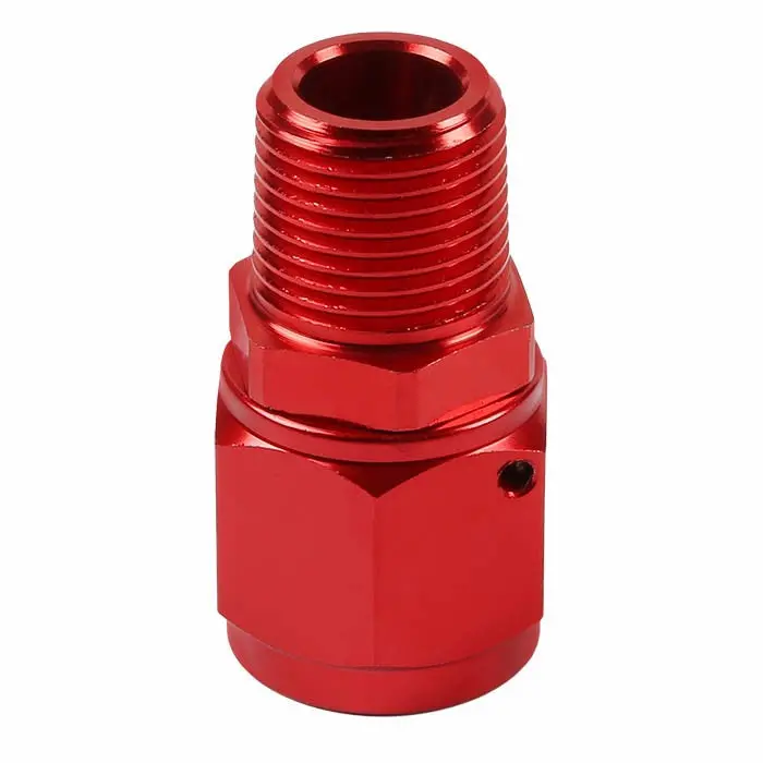 Red -8 To 1/2 Npt Straight [An Female Flare To Npt Male B-Nut] Oil/Fuel An Fitting Adapter 1