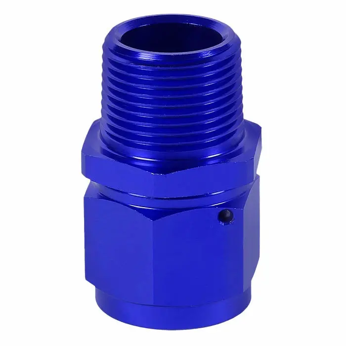 Blue -12 To 3/4 Npt Straight [An Female Flare To Npt Male B-Nut] Oil/Fuel An Fitting Adapter 1