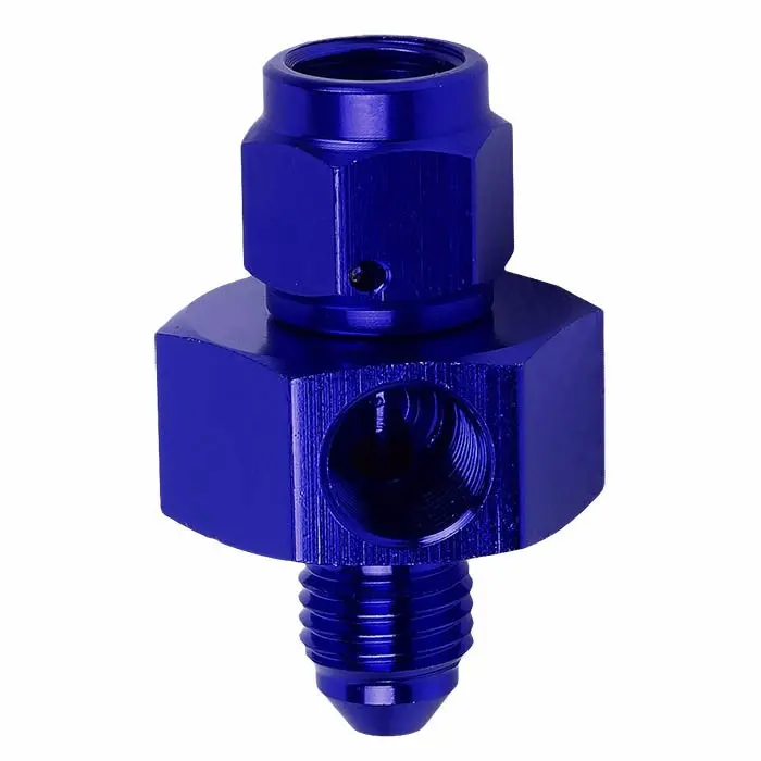 Blue -4 To -4, 1/8 Npt Side Port Straight [An Male To Female Weld On Adapter (Side Port)] Oil/Fuel An Fitting 1