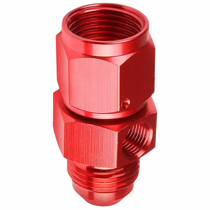 Red -8 To -8, 1/8 Npt Side Port Straight [An Male To Female Weld On Adapter (Side Port)] Oil/Fuel An Fitting 1