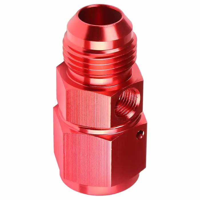 Red -10 To -10, 1/8 Npt Side Port Straight [An Male To Female Weld On Adapter (Side Port)] Oil/Fuel An Fitting 1