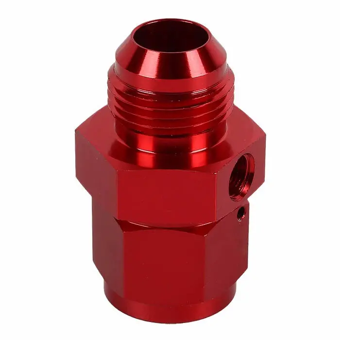 Red -12 To -12, 1/8 Npt Side Port Straight [An Male To Female Weld On Adapter (Side Port)] Oil/Fuel An Fitting 1