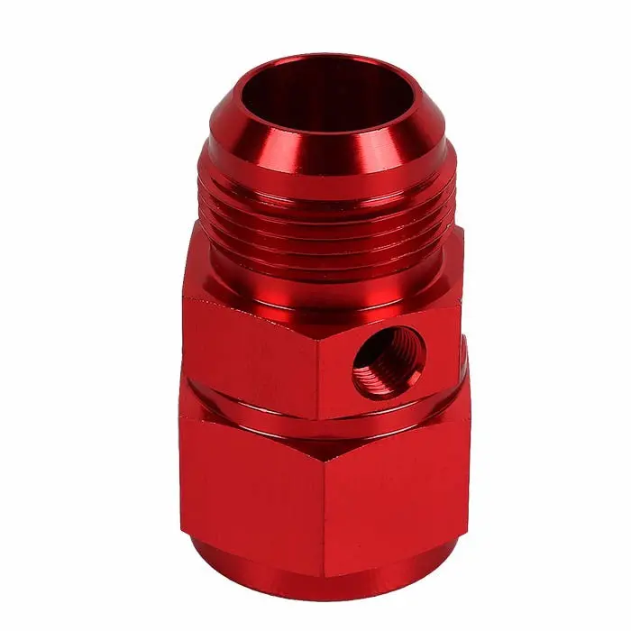 Red -16 To -16, 1/8 Npt Side Port Straight [An Male To Female Weld On Adapter (Side Port)] Oil/Fuel An Fitting 1