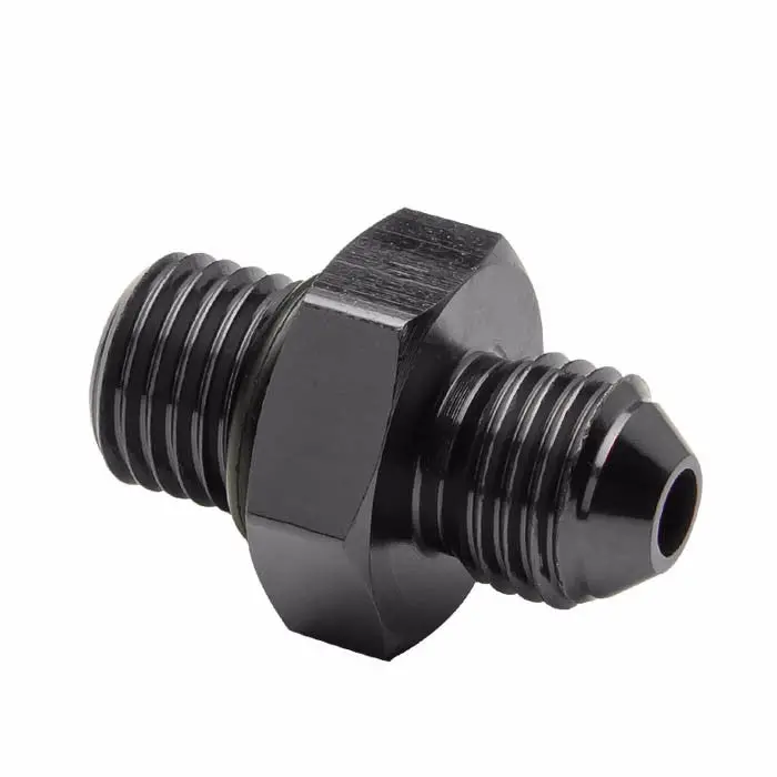Black -4 To 7/16 20Unf Straight [An Male To Male Union Adapter] Oil/Fuel An Fitting 1