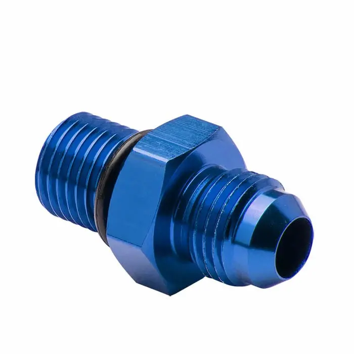 Blue -6 To M14 X 1.5 Straight [An Male To Male Union Adapter] Oil/Fuel An Fitting 1