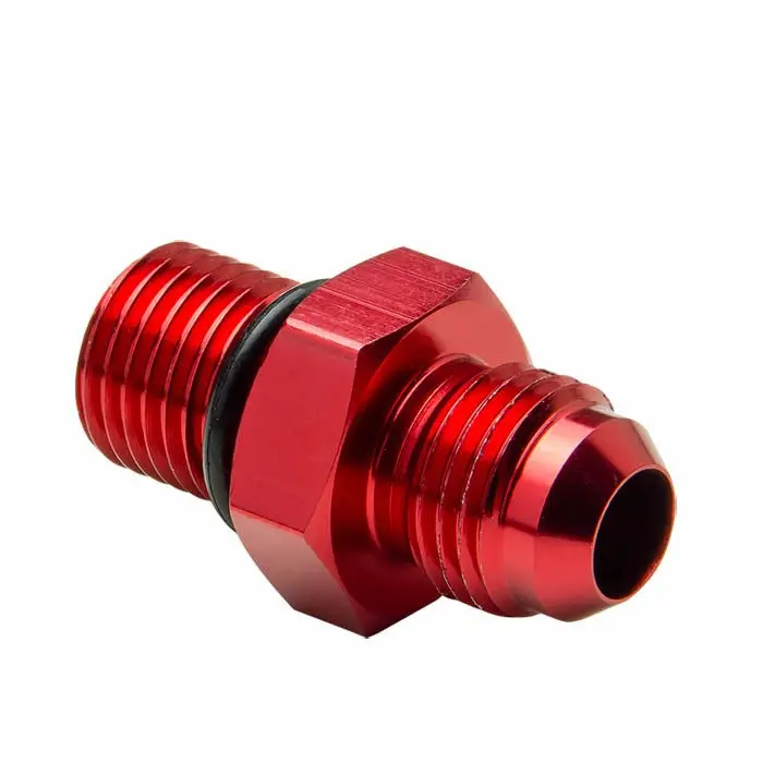 Red -6 To M14 X 1.5 Straight [An Male To Male Union Adapter] Oil/Fuel An Fitting 1