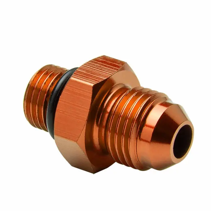 Gold -6 To M12 X 1.5 Straight [An Male To Male Union Adapter] Oil/Fuel An Fitting 1