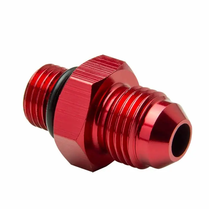 Red -6 To M12 X 1.5 Straight [An Male To Male Union Adapter] Oil/Fuel An Fitting 1